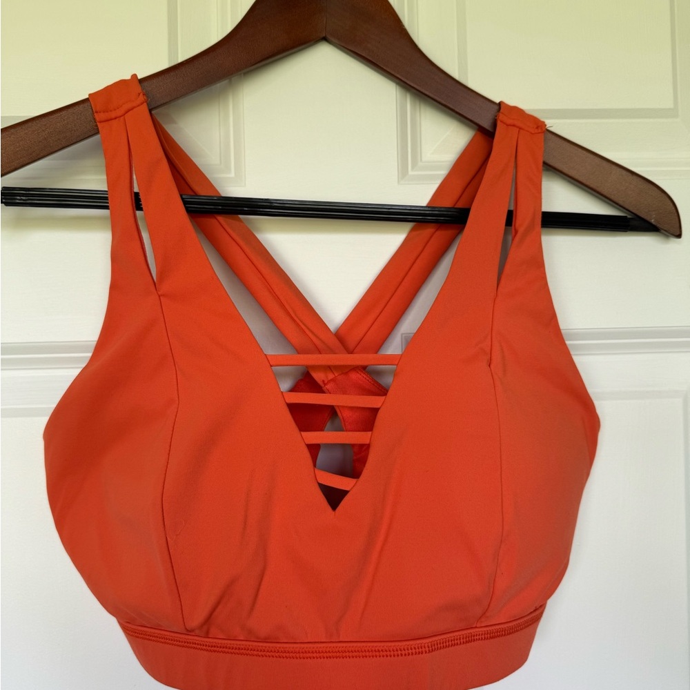 Born Primitive Orange Strappy Sports Bra